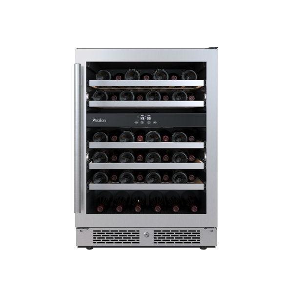 Avallon 24'' 45 Bottle Dual Zone Wine Refrigerator & Reviews Wayfair